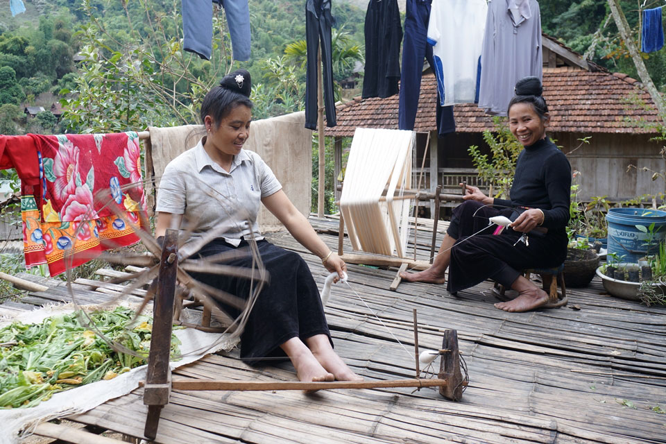 Nghiên cứu về bông thủ công của người Thái, Điện Biên, 2018